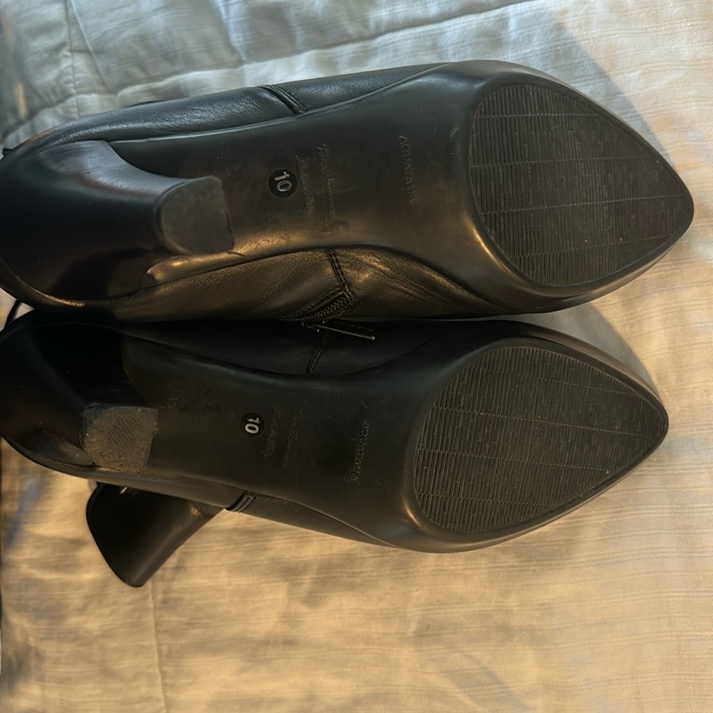 Like new Aquatalia black leather bootie. Originally called “The Princess Kate”